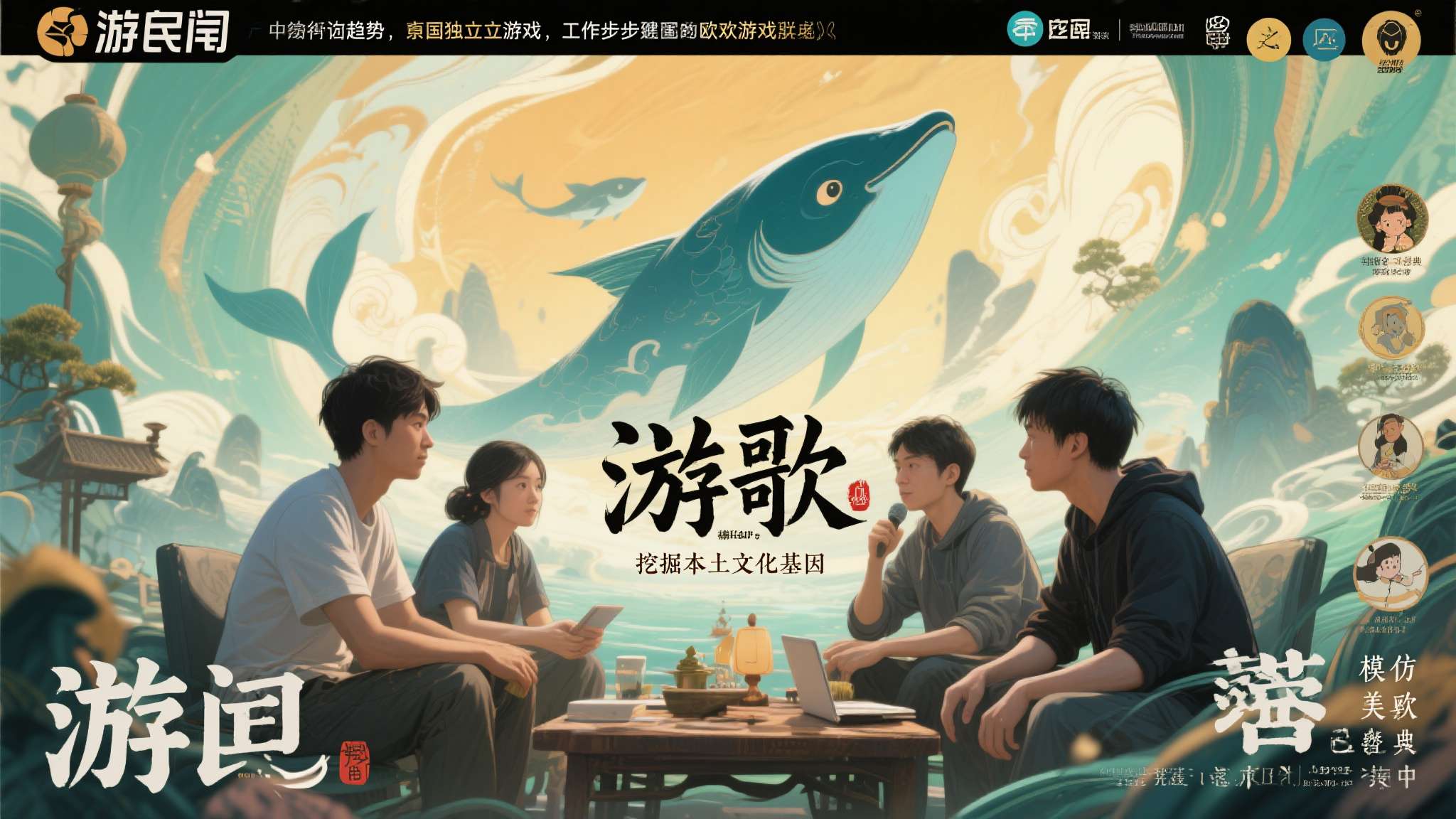 游民采访《鲲歌》团队:一款像小孩子那样幻想的游戏 游民的这次采访也印证了一个趋势:国内独立游戏团队正在逐步从"模仿欧美经典"转向"